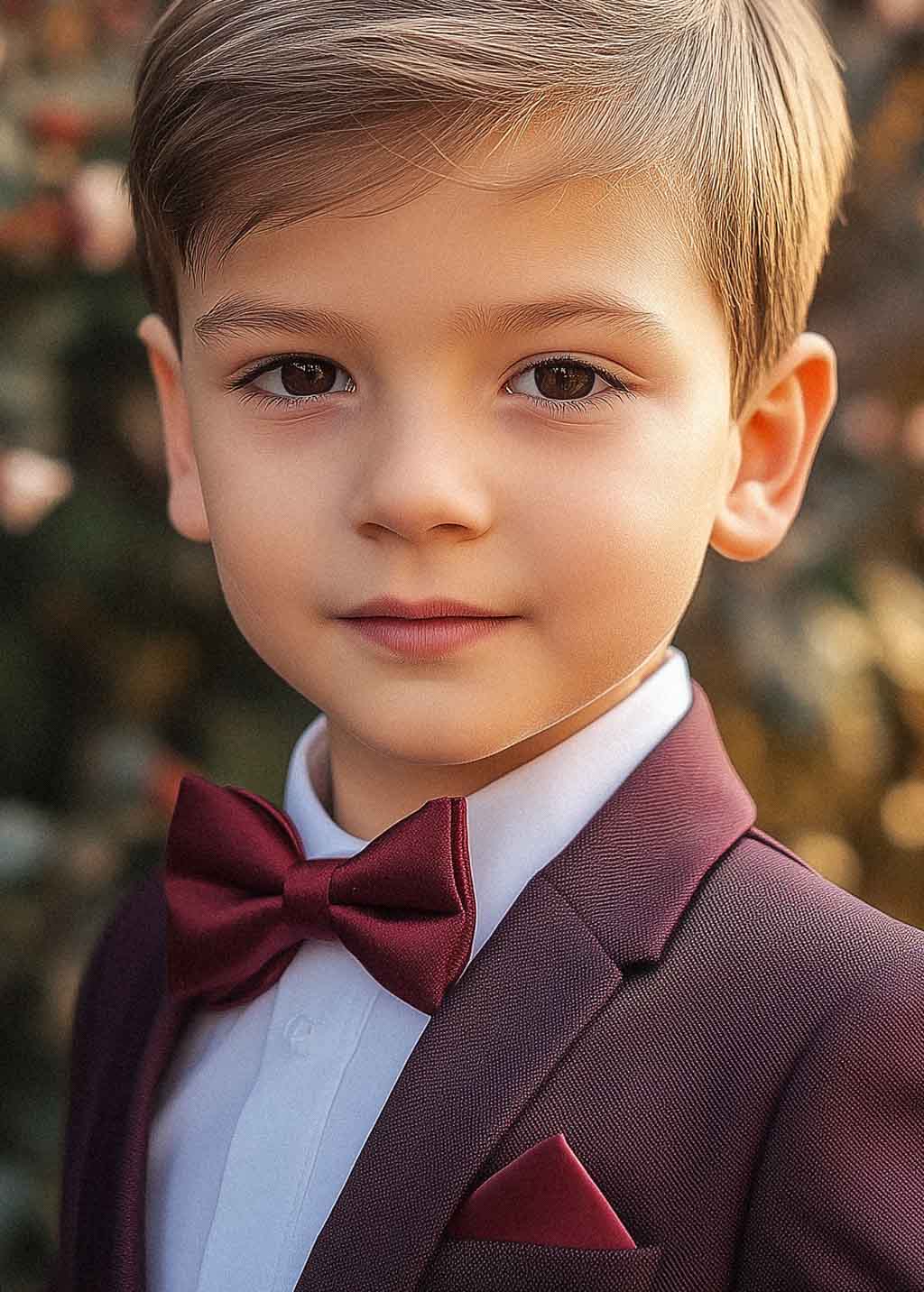 Silk bow tie for boys