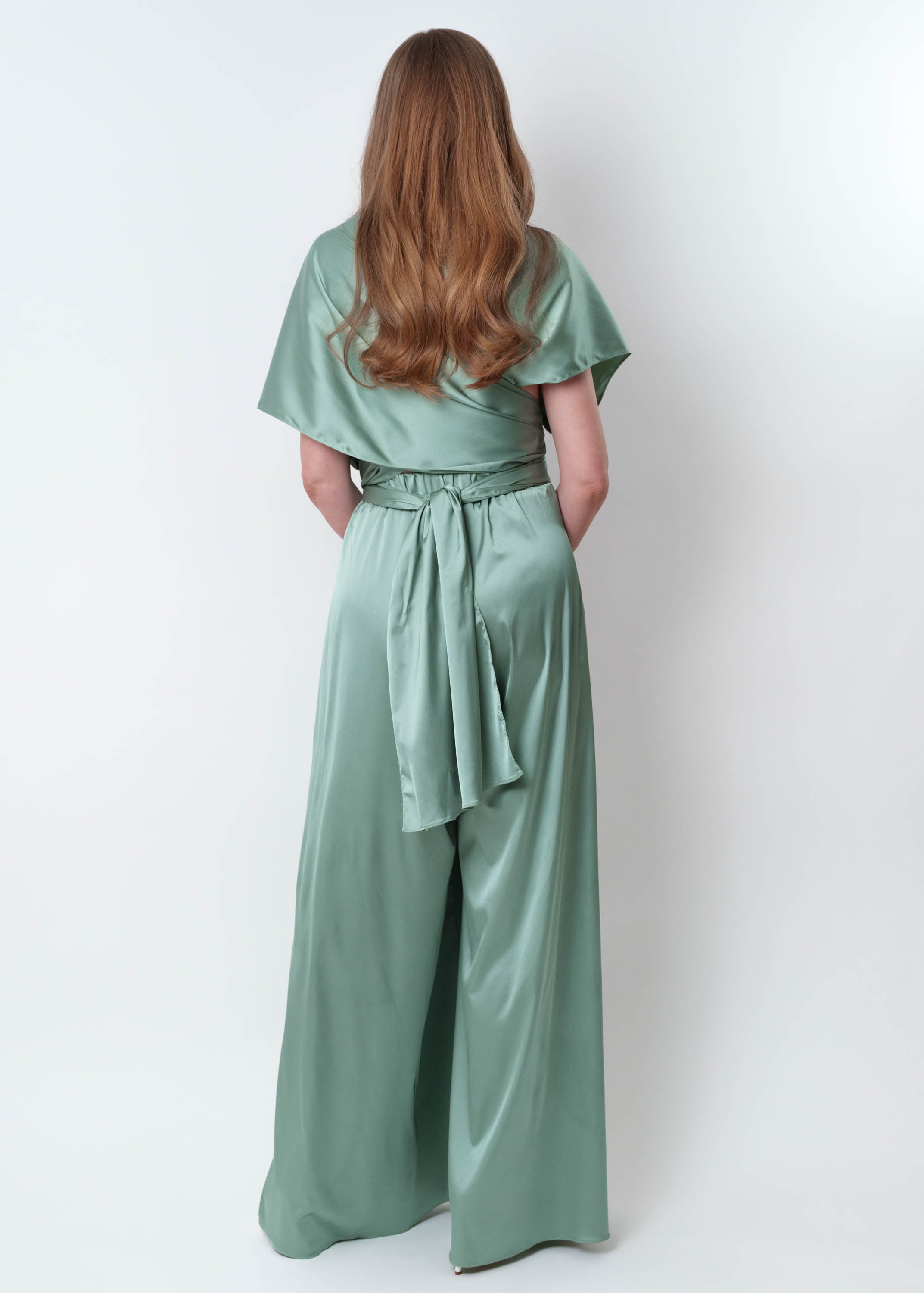 Sage green infinity jumpsuit