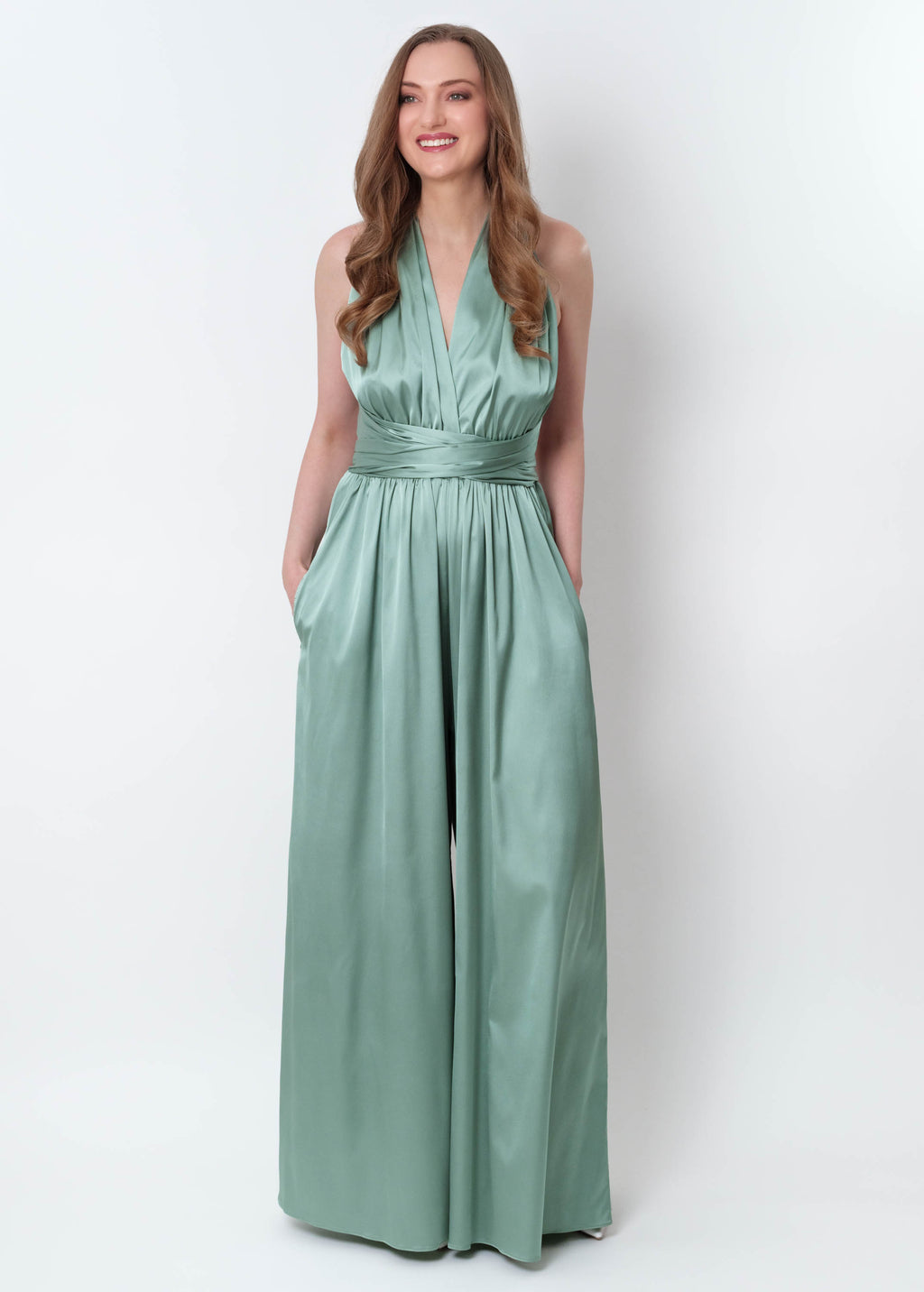 Sage green infinity jumpsuit