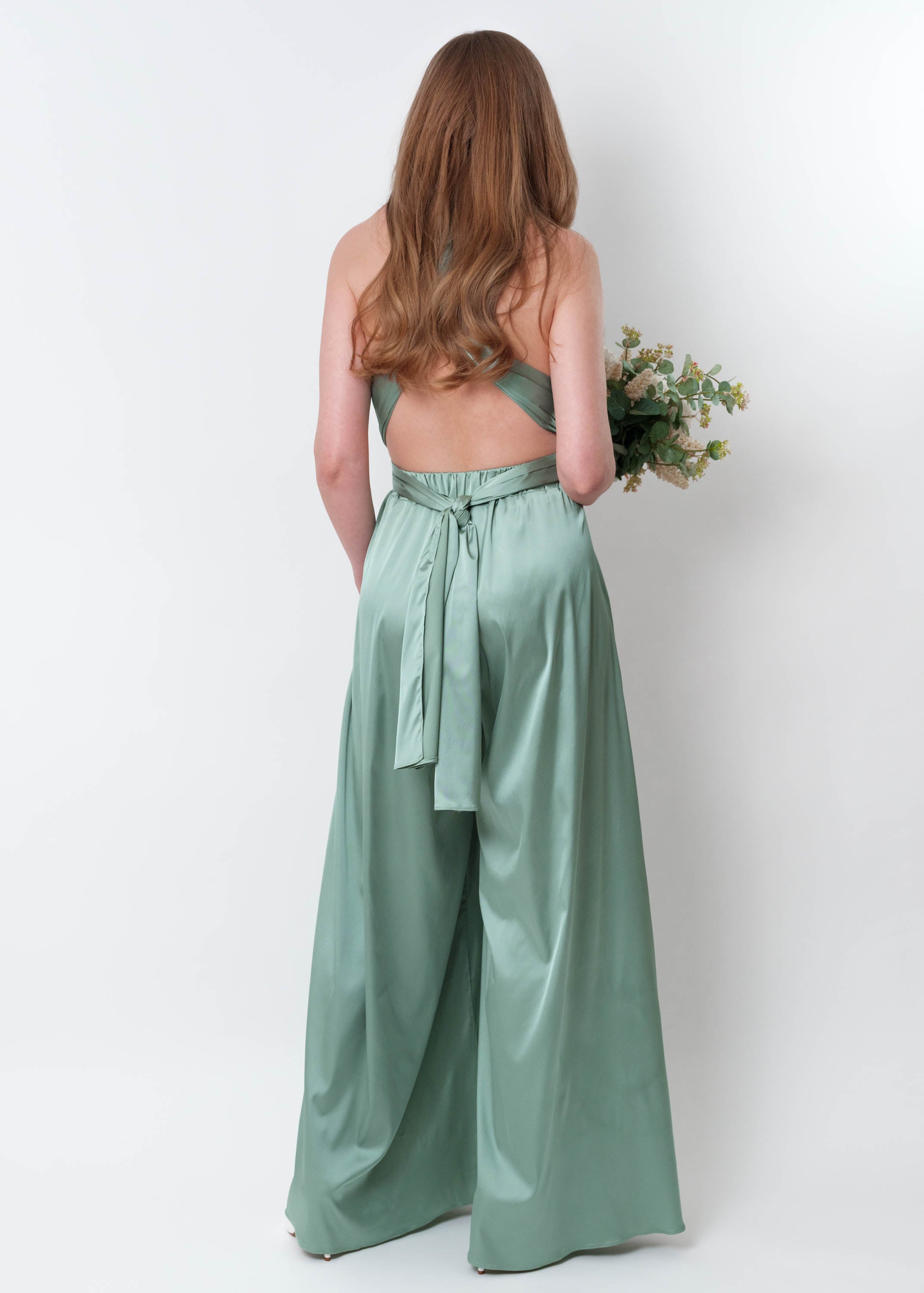 Sage green infinity jumpsuit