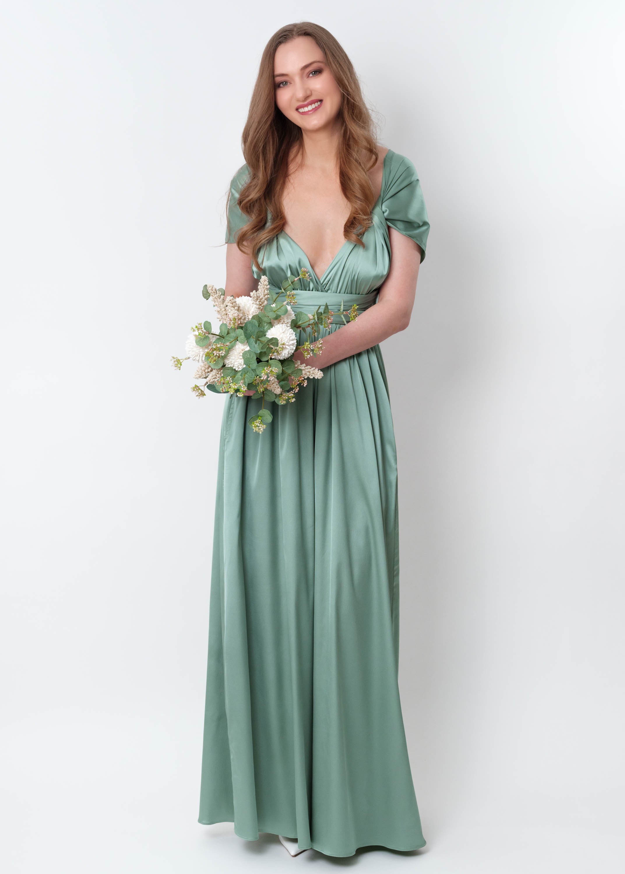 Sage green infinity jumpsuit