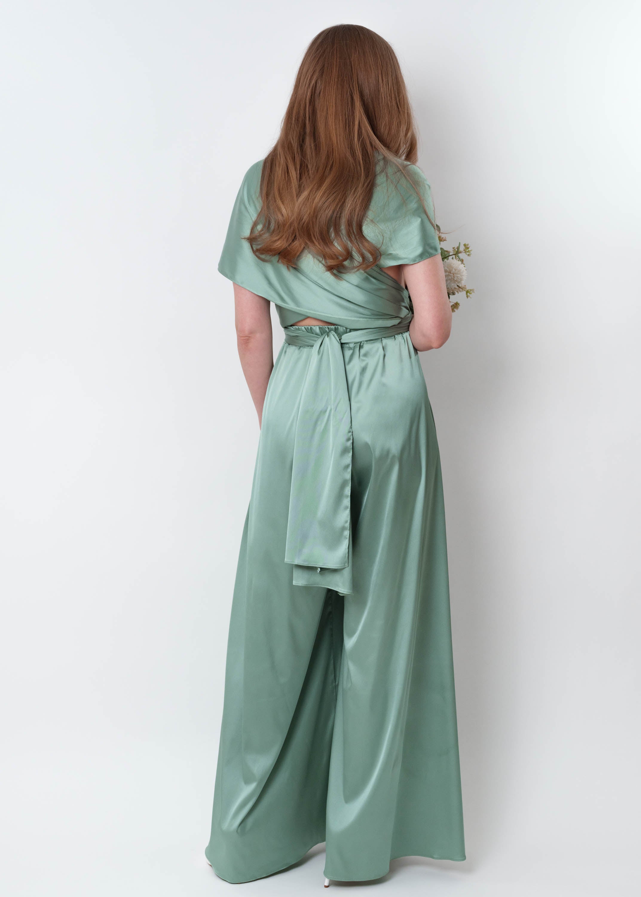 Sage green infinity jumpsuit