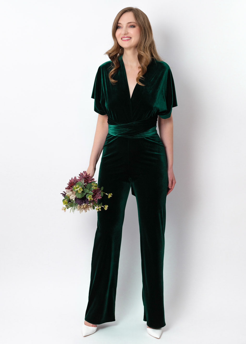 Emerald green infinity jumpsuit