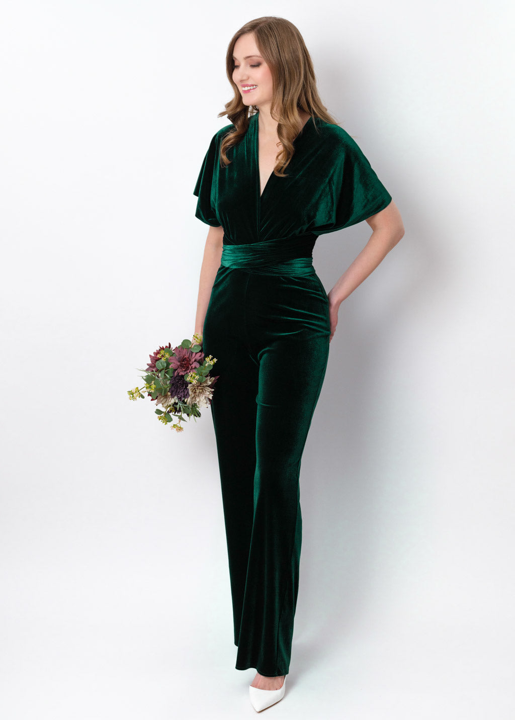 Emerald green infinity jumpsuit