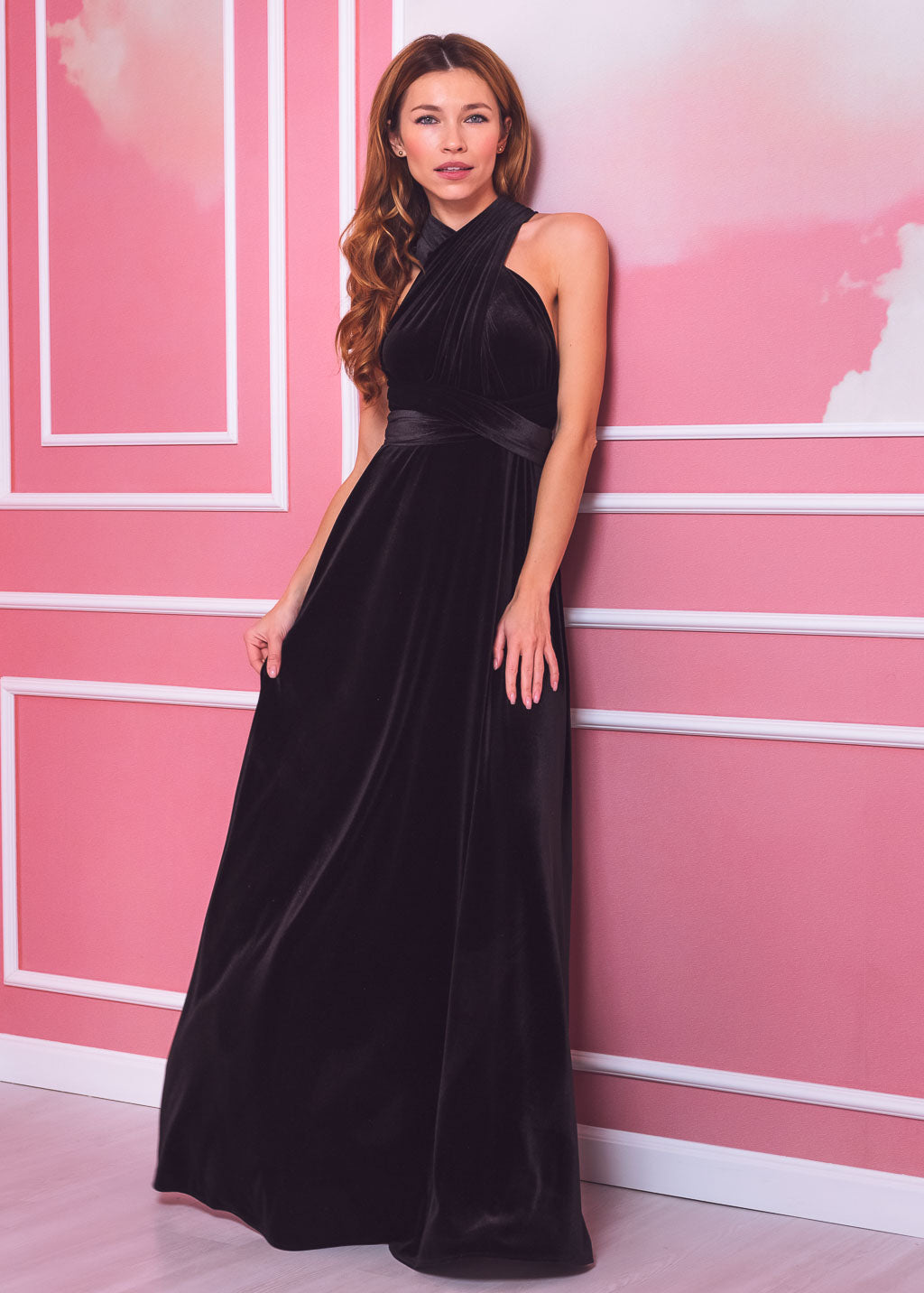 Black long infinity dress