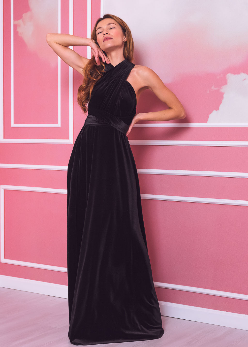 Black long infinity dress