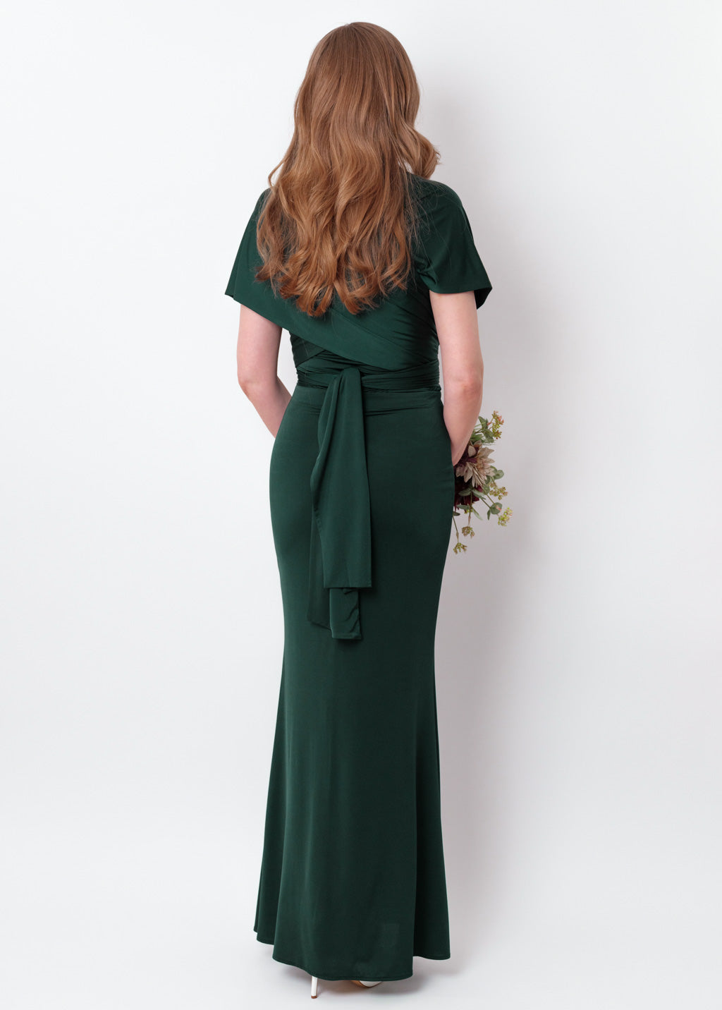 Dark green infinity bodycon dress