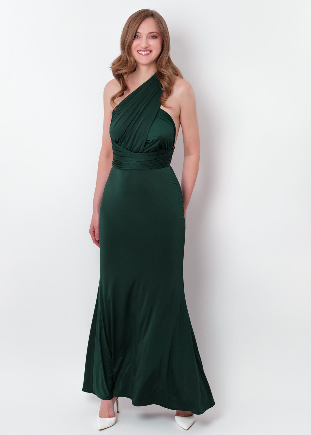 Dark green infinity bodycon dress