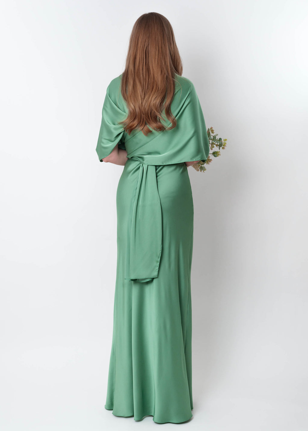 Olive green infinity long dress