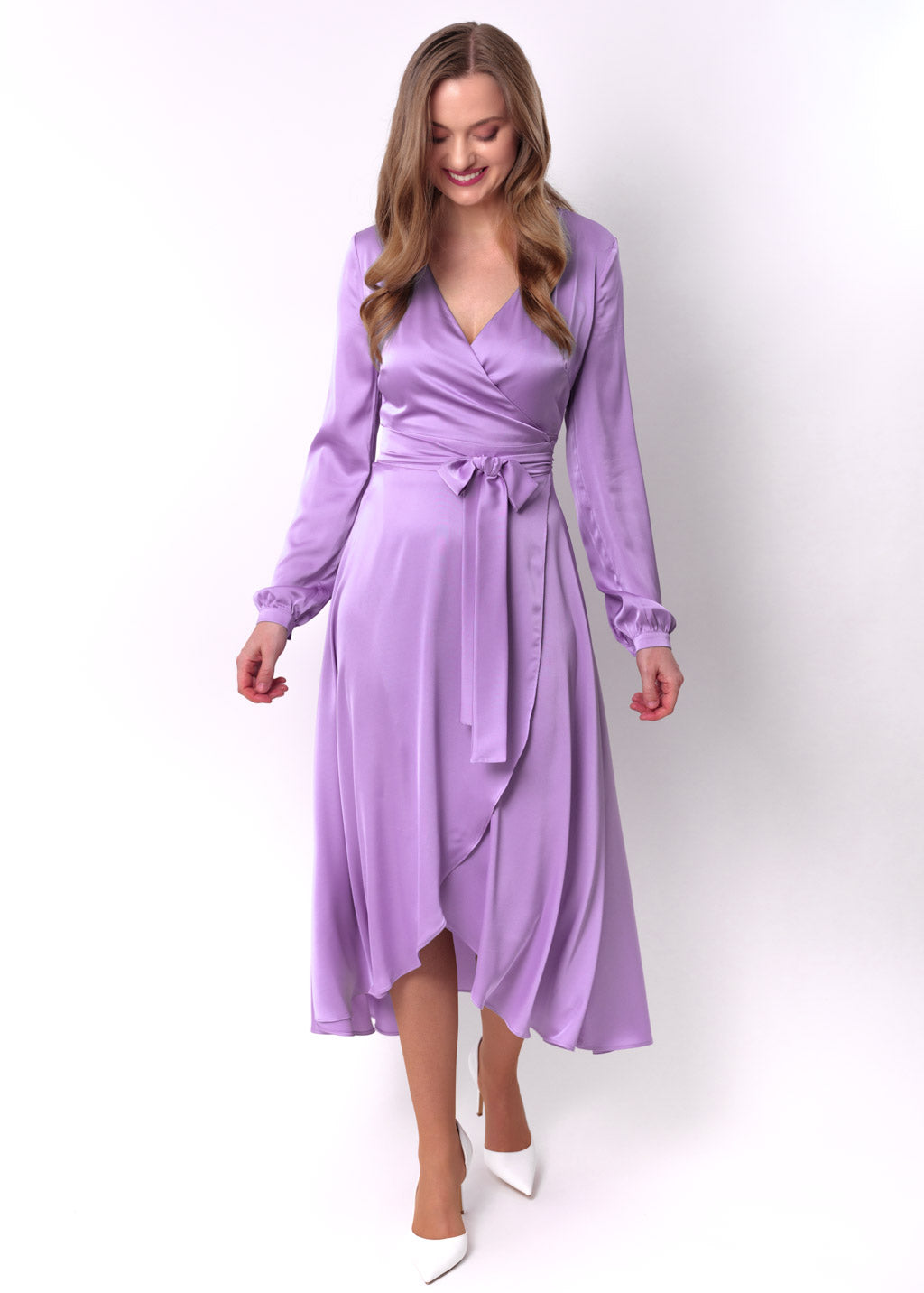 Lilac wrap dress