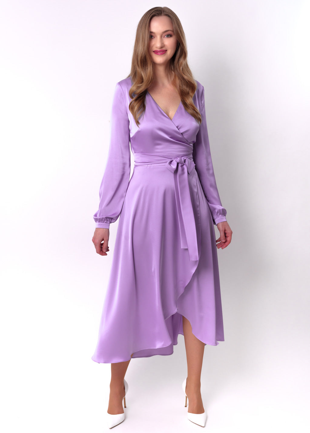 Lilac wrap dress