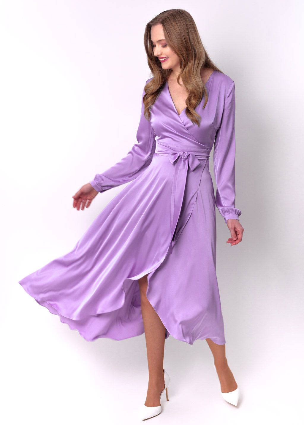 Lilac wrap dress