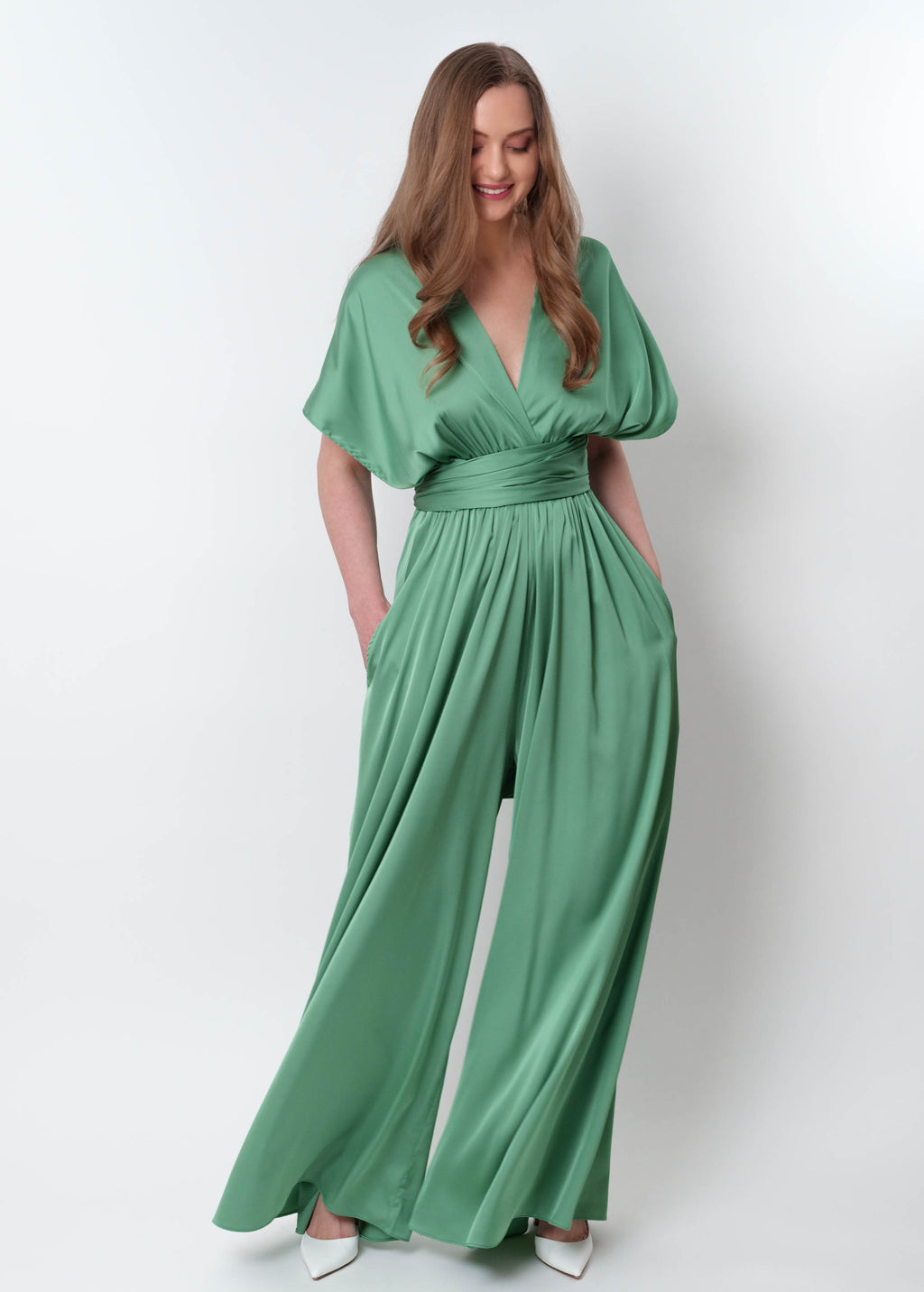 Olive green infinity jumpsuit
