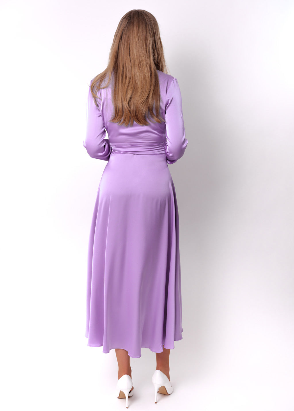 Lilac wrap dress