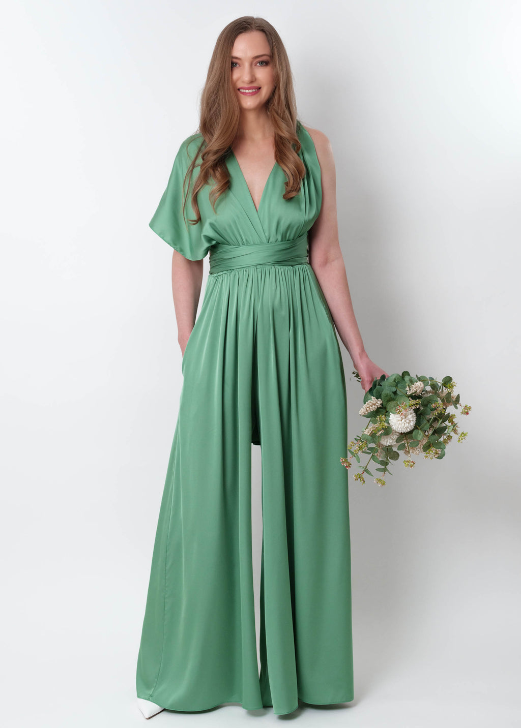 Olive green infinity jumpsuit