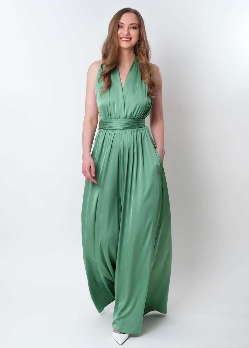 Olive green infinity jumpsuit