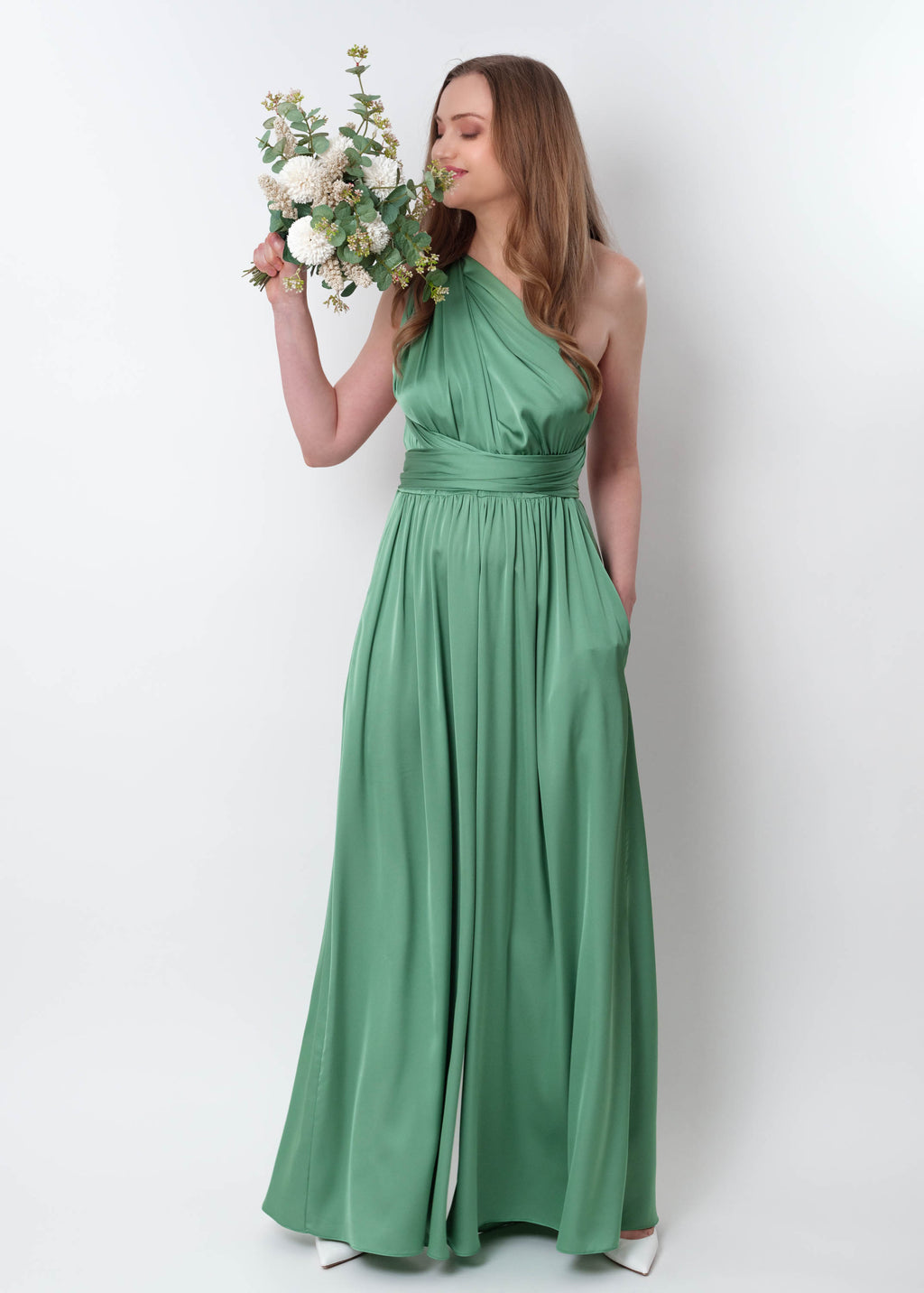 Olive green infinity jumpsuit