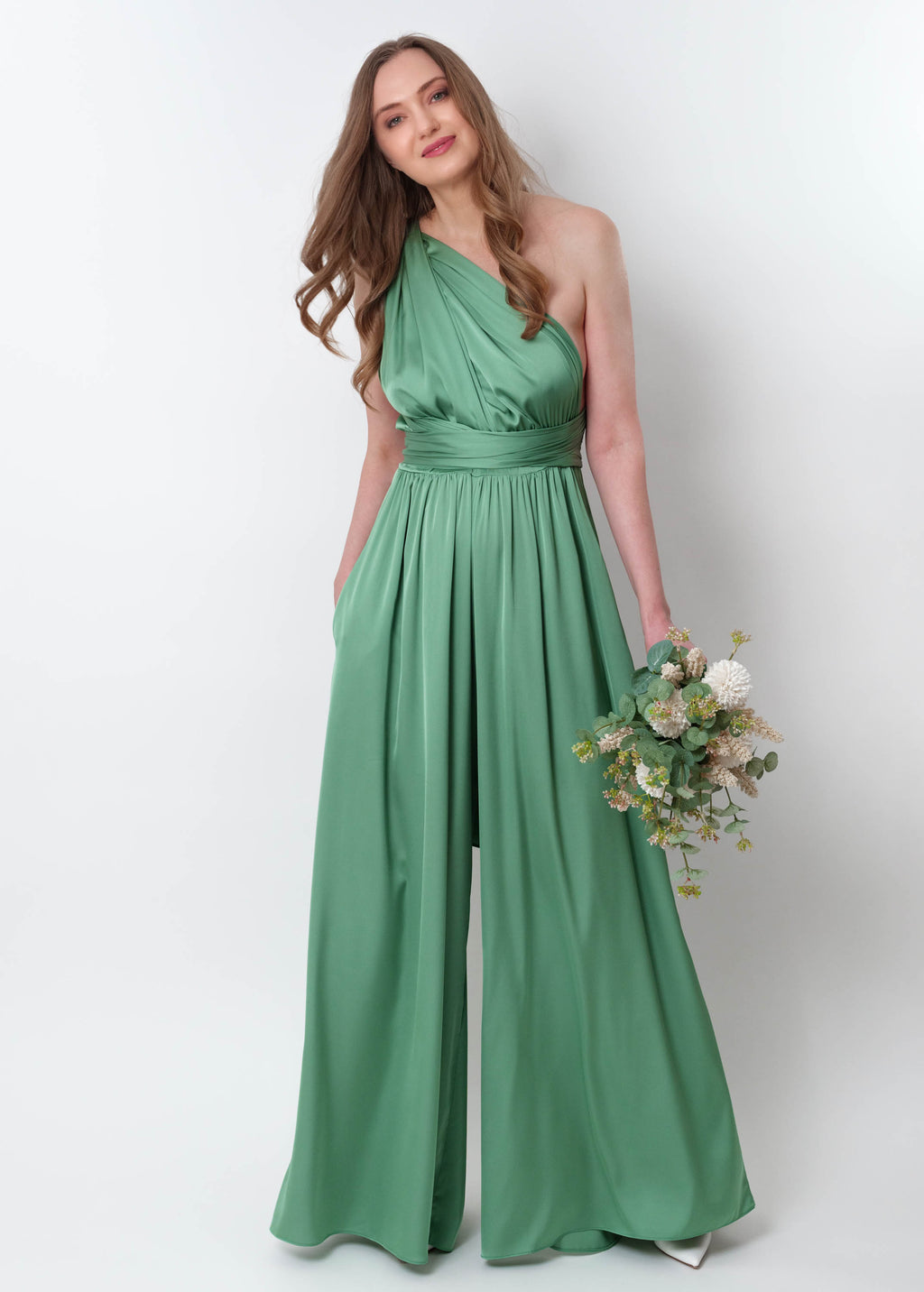 Olive green infinity jumpsuit