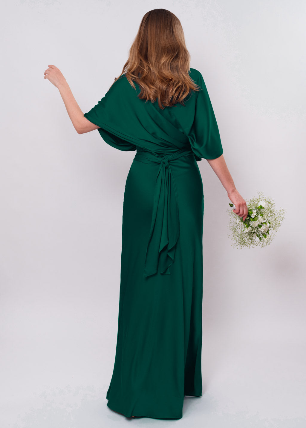 Dark green infinity dress