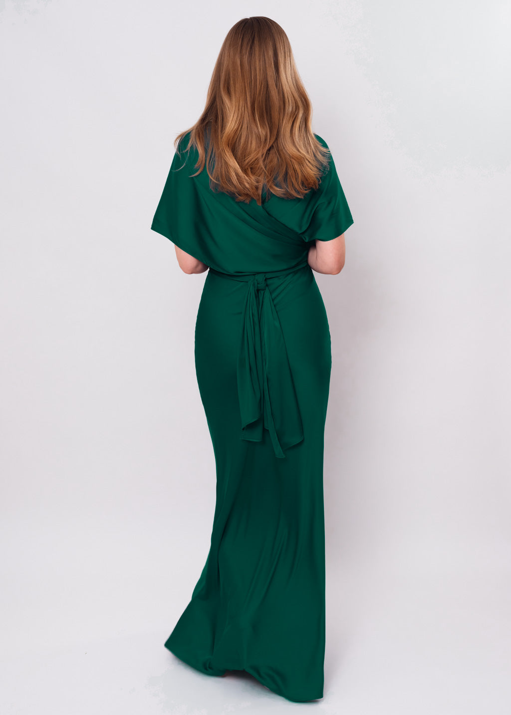 Dark green infinity dress