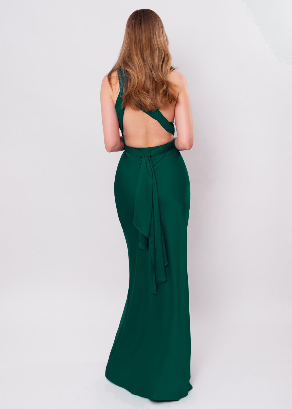 Dark green infinity dress