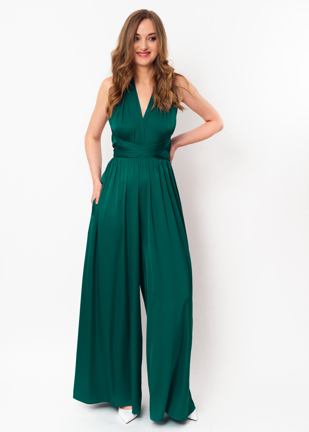 Dark green infinity jumpsuit
