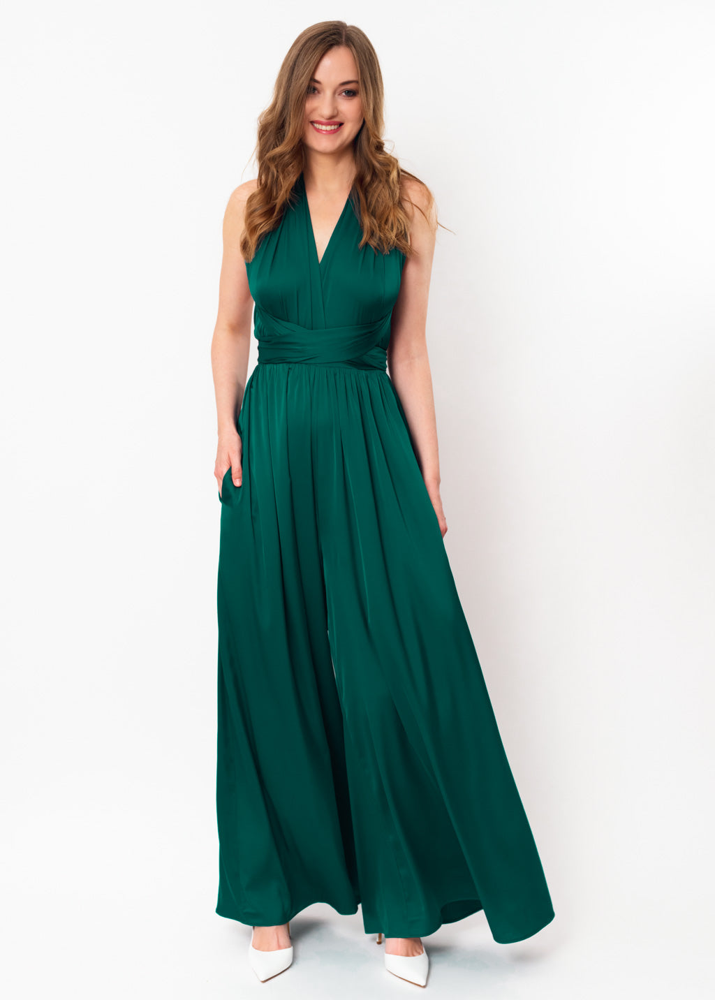Dark green infinity jumpsuit