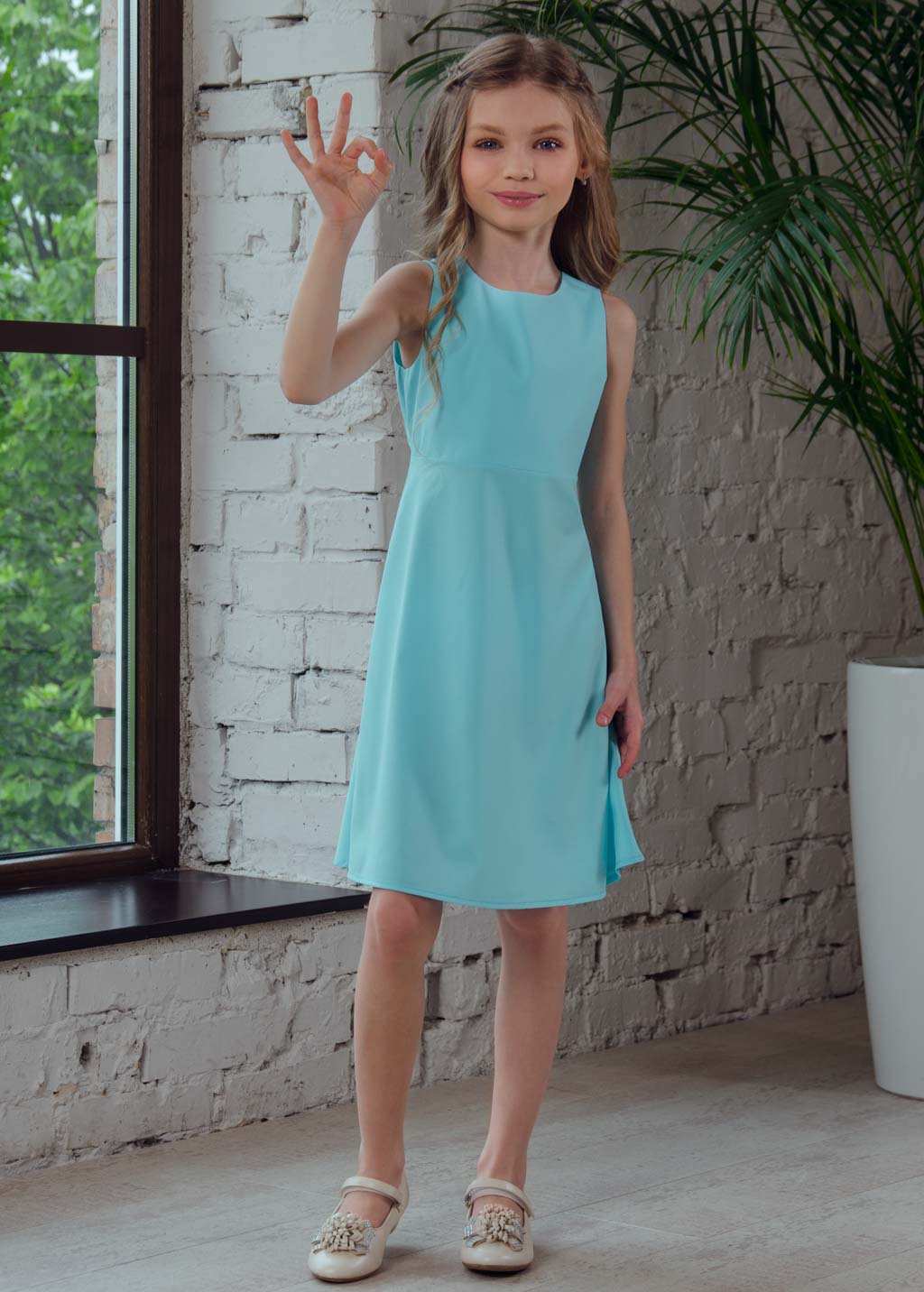 Mommy and me mint adult dress