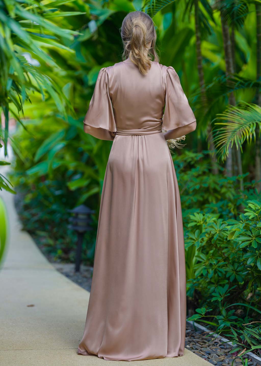 Cappuccino wrap long dress