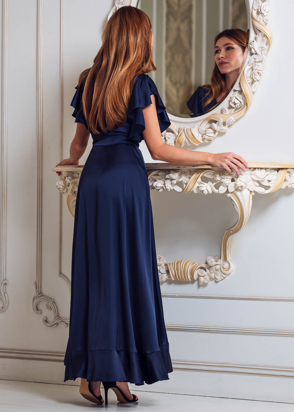 Navy blue wrap dress Navy blue wrap dress