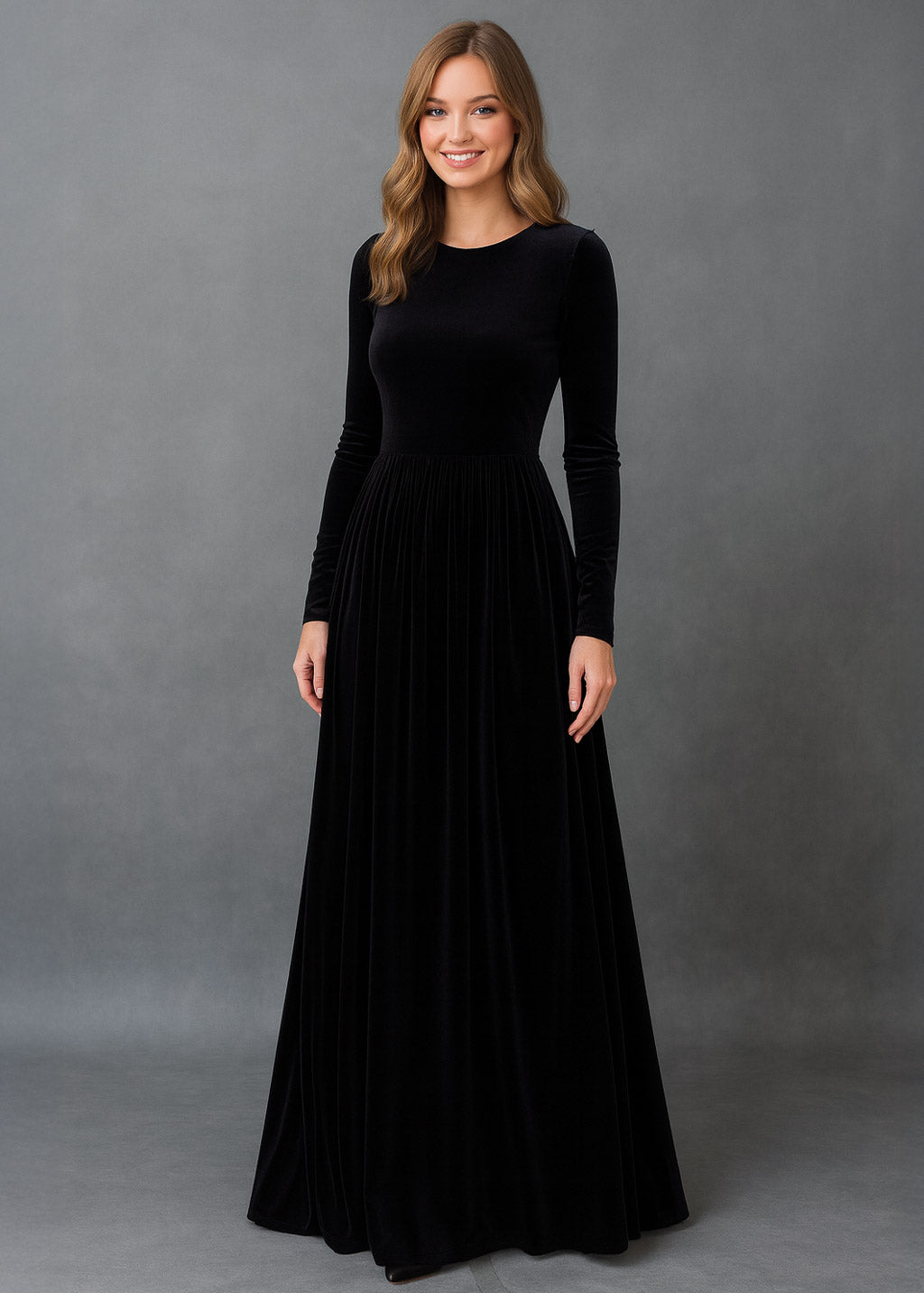 Spooky season formal velvet dress