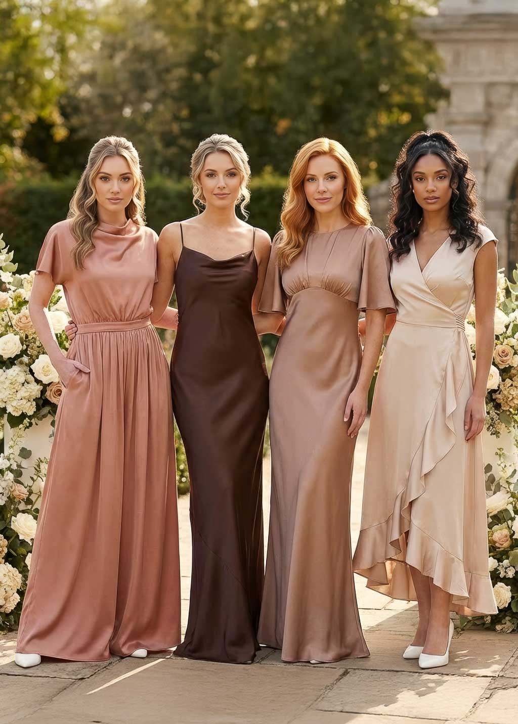 Cappuccino Silk Bridesmaid Dress