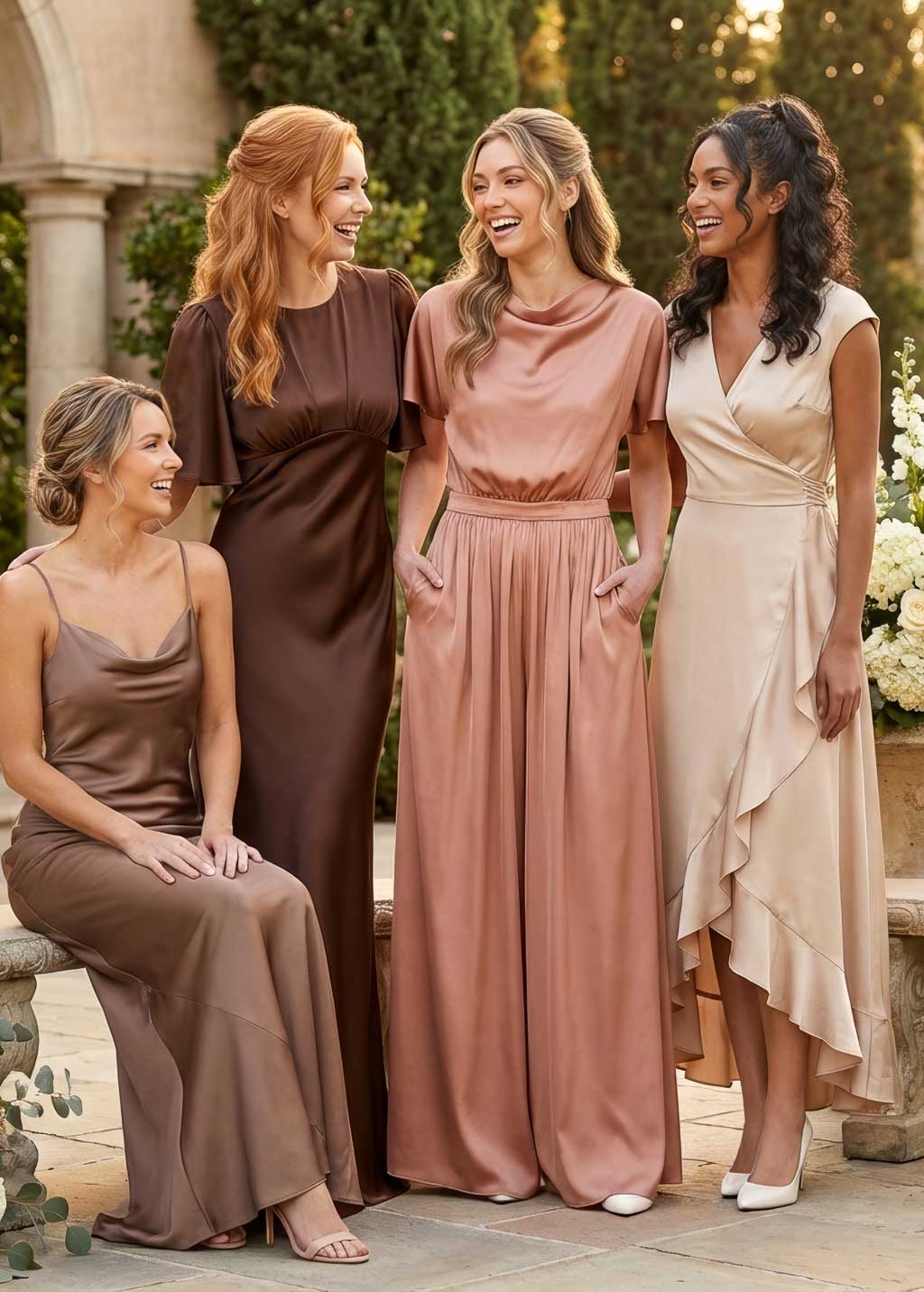 Dunkelgrüner Seidenoverall