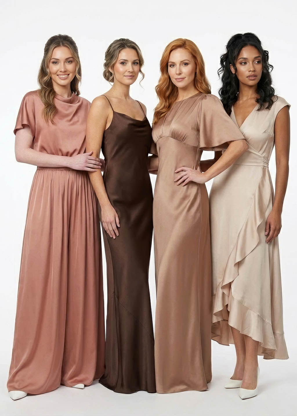 Cappuccino Silk Bridesmaid Dress