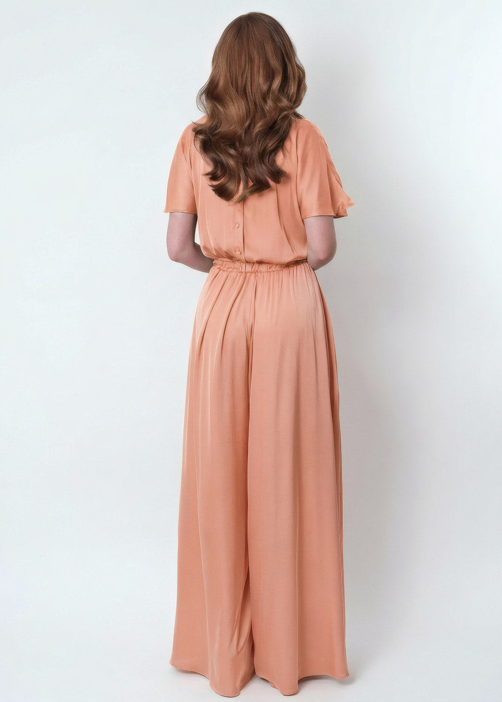 Dunkelgrüner Seidenoverall