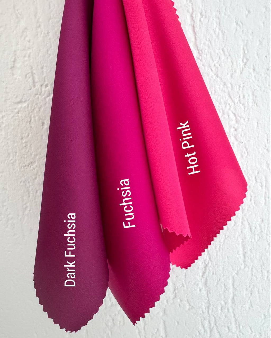 Hot Pink Silk Wrap Bridesmaid Dresses