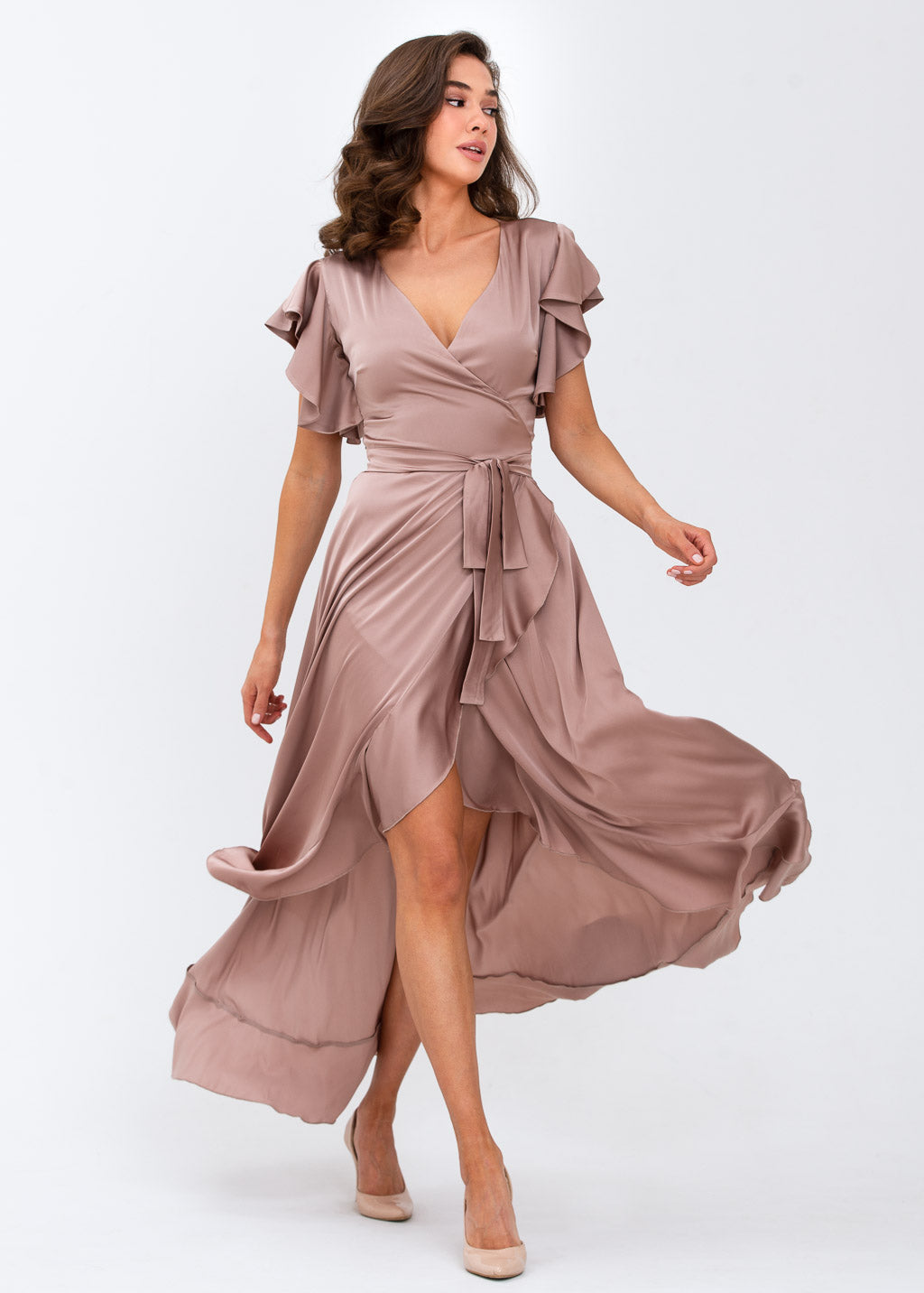 Cappuccino wrap dress