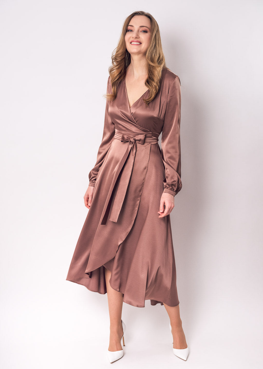 Cappuccino wrap dress