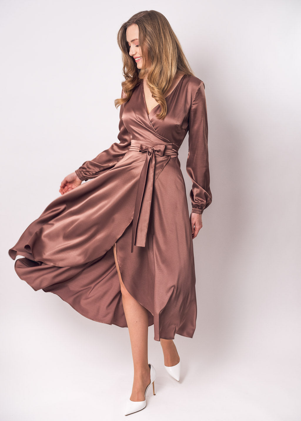 Cappuccino wrap dress