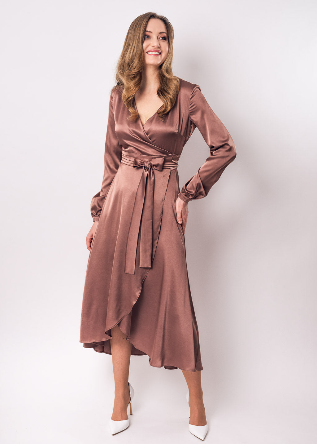 Cappuccino wrap dress
