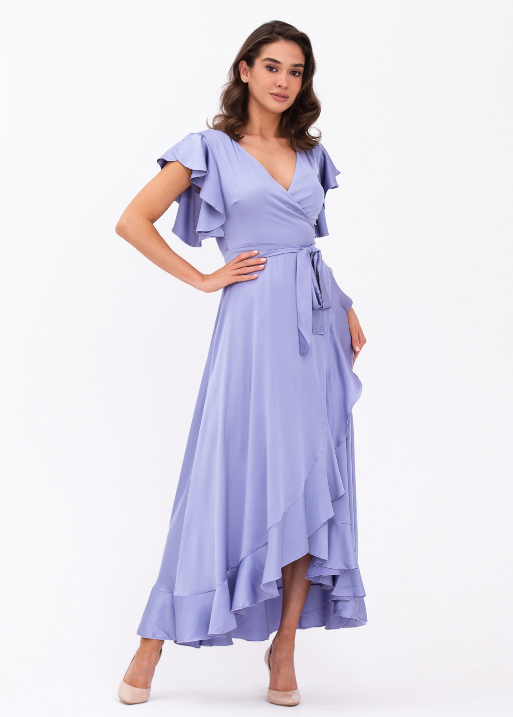 Lilac wrap dress