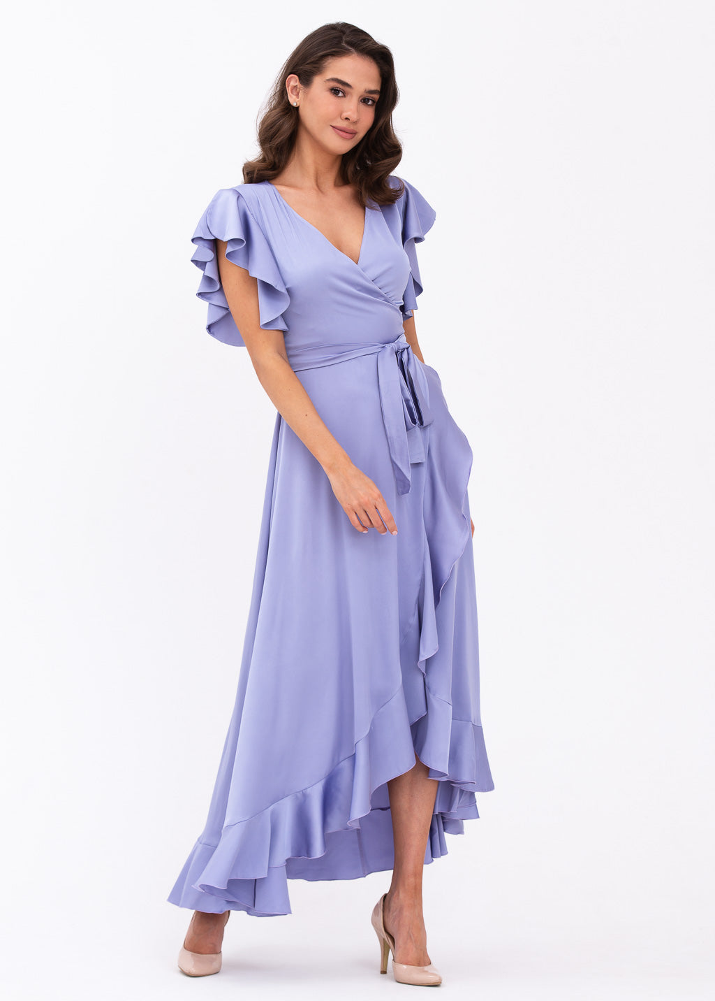 Lilac wrap dress