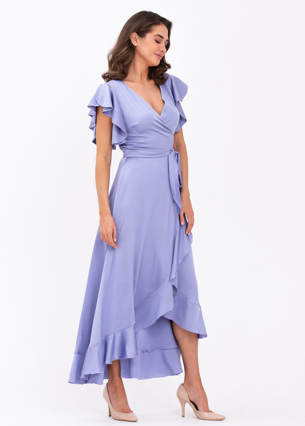 Lilac wrap dress