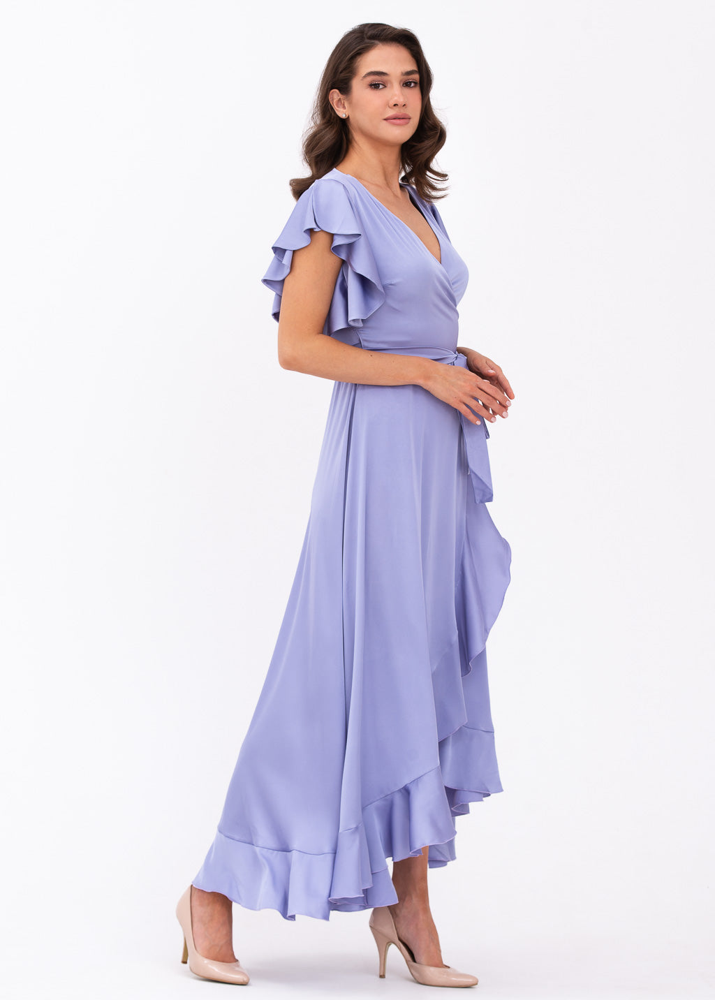 Lilac wrap dress